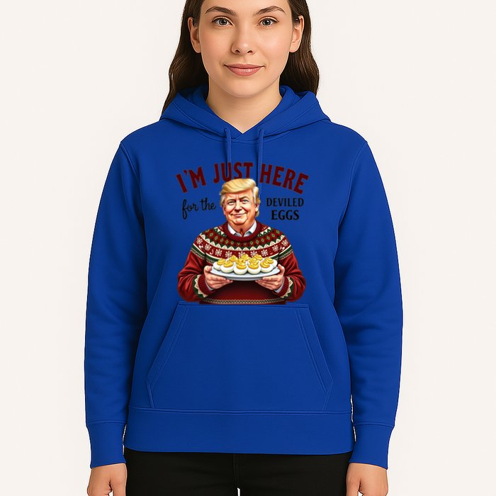 Funny Trump Thanksgiving IM Just Here For The Deviled Eggs Hoodie