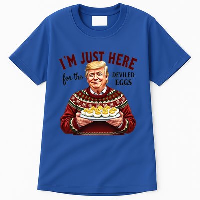Funny Trump Thanksgiving IM Just Here For The Deviled Eggs Tall T-Shirt