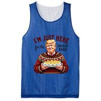 Funny Trump Thanksgiving IM Just Here For The Deviled Eggs Mesh Reversible Basketball Jersey Tank