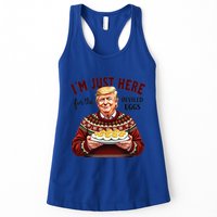 Funny Trump Thanksgiving IM Just Here For The Deviled Eggs Womens Tank Top