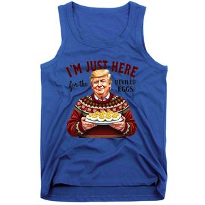 Funny Trump Thanksgiving IM Just Here For The Deviled Eggs Tank Top