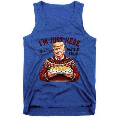 Funny Trump Thanksgiving IM Just Here For The Deviled Eggs Tank Top