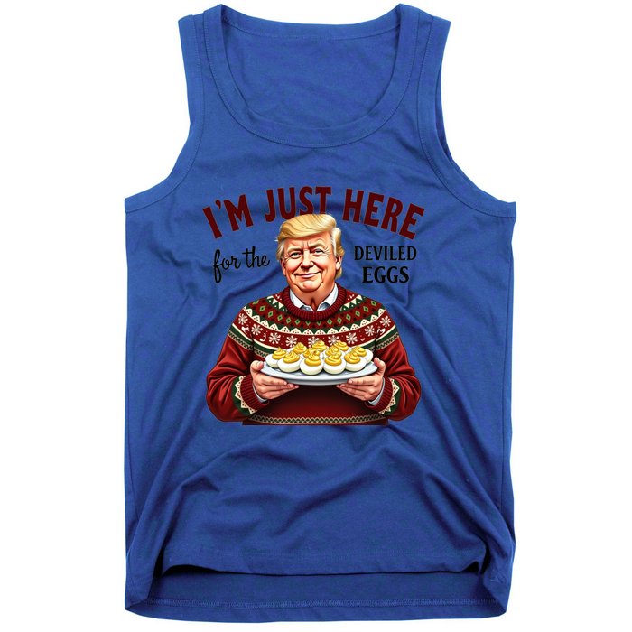 Funny Trump Thanksgiving IM Just Here For The Deviled Eggs Tank Top