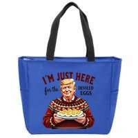Funny Trump Thanksgiving IM Just Here For The Deviled Eggs Zip Tote Bag