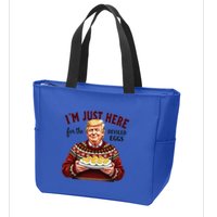 Funny Trump Thanksgiving IM Just Here For The Deviled Eggs Zip Tote Bag