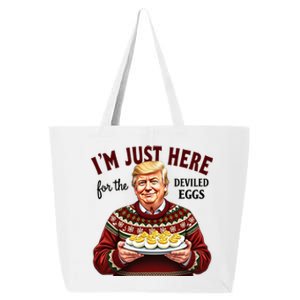 Funny Trump Thanksgiving IM Just Here For The Deviled Eggs 25L Jumbo Tote