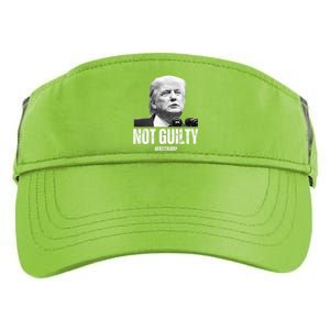 Free Trump. Trump Not Guilty, Pro Trump Supporter Adult Drive Performance Visor