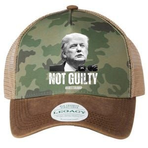 Free Trump. Trump Not Guilty, Pro Trump Supporter Legacy Tie Dye Trucker Hat