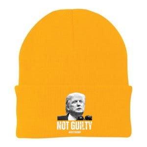 Free Trump. Trump Not Guilty, Pro Trump Supporter Knit Cap Winter Beanie