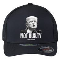 Free Trump. Trump Not Guilty, Pro Trump Supporter Flexfit Unipanel Trucker Cap