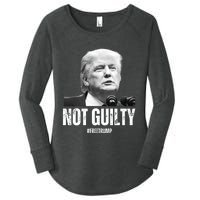 Free Trump. Trump Not Guilty, Pro Trump Supporter Women's Perfect Tri Tunic Long Sleeve Shirt