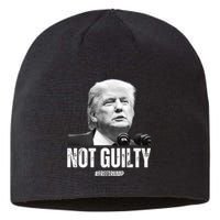 Free Trump. Trump Not Guilty, Pro Trump Supporter Sustainable Beanie