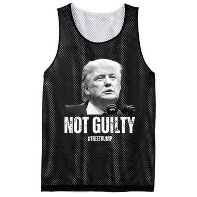 Free Trump. Trump Not Guilty, Pro Trump Supporter Mesh Reversible Basketball Jersey Tank