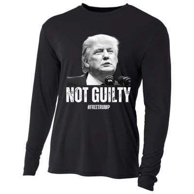 Free Trump. Trump Not Guilty, Pro Trump Supporter Cooling Performance Long Sleeve Crew