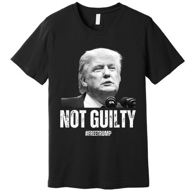 Free Trump. Trump Not Guilty, Pro Trump Supporter Premium T-Shirt