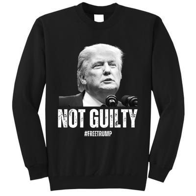 Free Trump. Trump Not Guilty, Pro Trump Supporter Tall Sweatshirt