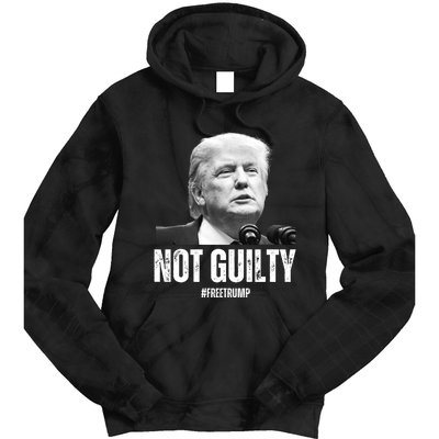 Free Trump. Trump Not Guilty, Pro Trump Supporter Tie Dye Hoodie