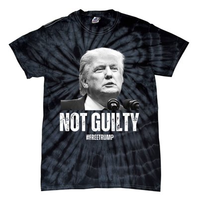 Free Trump. Trump Not Guilty, Pro Trump Supporter Tie-Dye T-Shirt