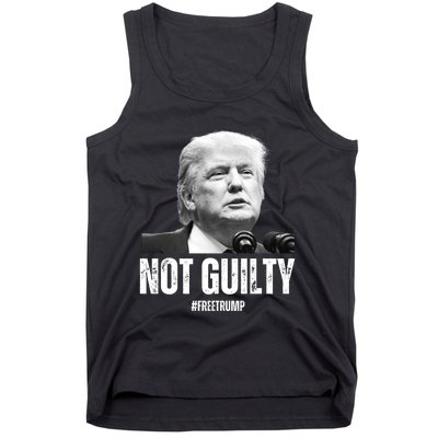 Free Trump. Trump Not Guilty, Pro Trump Supporter Tank Top