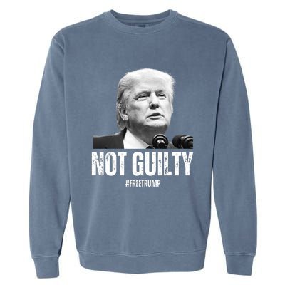 Free Trump. Trump Not Guilty, Pro Trump Supporter Garment-Dyed Sweatshirt