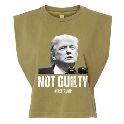 Free Trump. Trump Not Guilty, Pro Trump Supporter Garment-Dyed Women's Muscle Tee