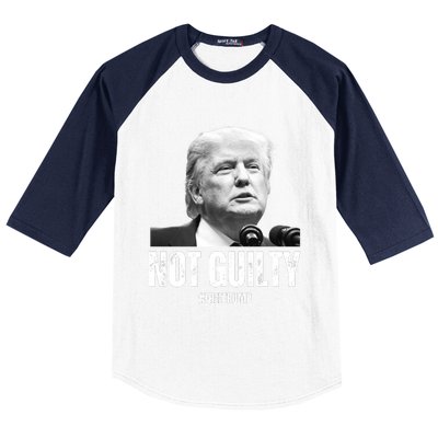 Free Trump. Trump Not Guilty, Pro Trump Supporter Baseball Sleeve Shirt