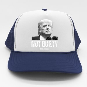 Free Trump. Trump Not Guilty, Pro Trump Supporter Trucker Hat