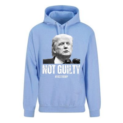 Free Trump. Trump Not Guilty, Pro Trump Supporter Unisex Surf Hoodie