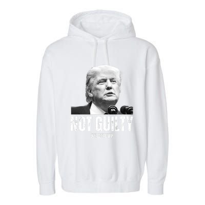 Free Trump. Trump Not Guilty, Pro Trump Supporter Garment-Dyed Fleece Hoodie