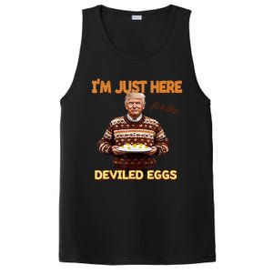 Funny Trump Thanksgiving IM Just Here For The Deviled Eggs PosiCharge Competitor Tank