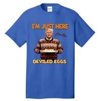 Funny Trump Thanksgiving IM Just Here For The Deviled Eggs Tall T-Shirt