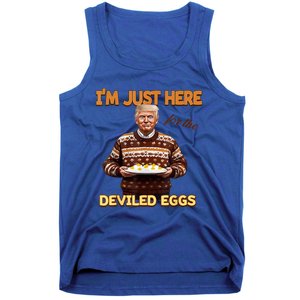 Funny Trump Thanksgiving IM Just Here For The Deviled Eggs Tank Top