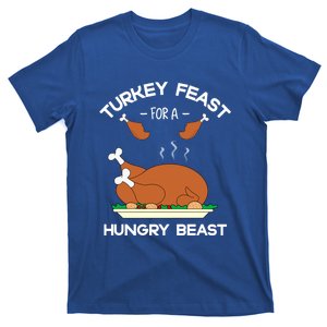 Funny Thanksgiving Turkey Feast Mode Gobble Till You Wobble Gift T-Shirt