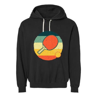 Funny Table Tennis Design For Men Women Ping Pong Players Garment-Dyed Fleece Hoodie