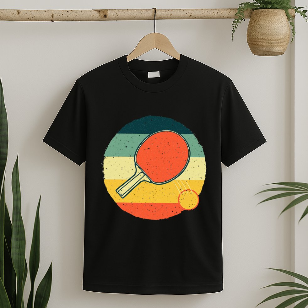 Funny Table Tennis Design For Men Women Ping Pong Players T-Shirt