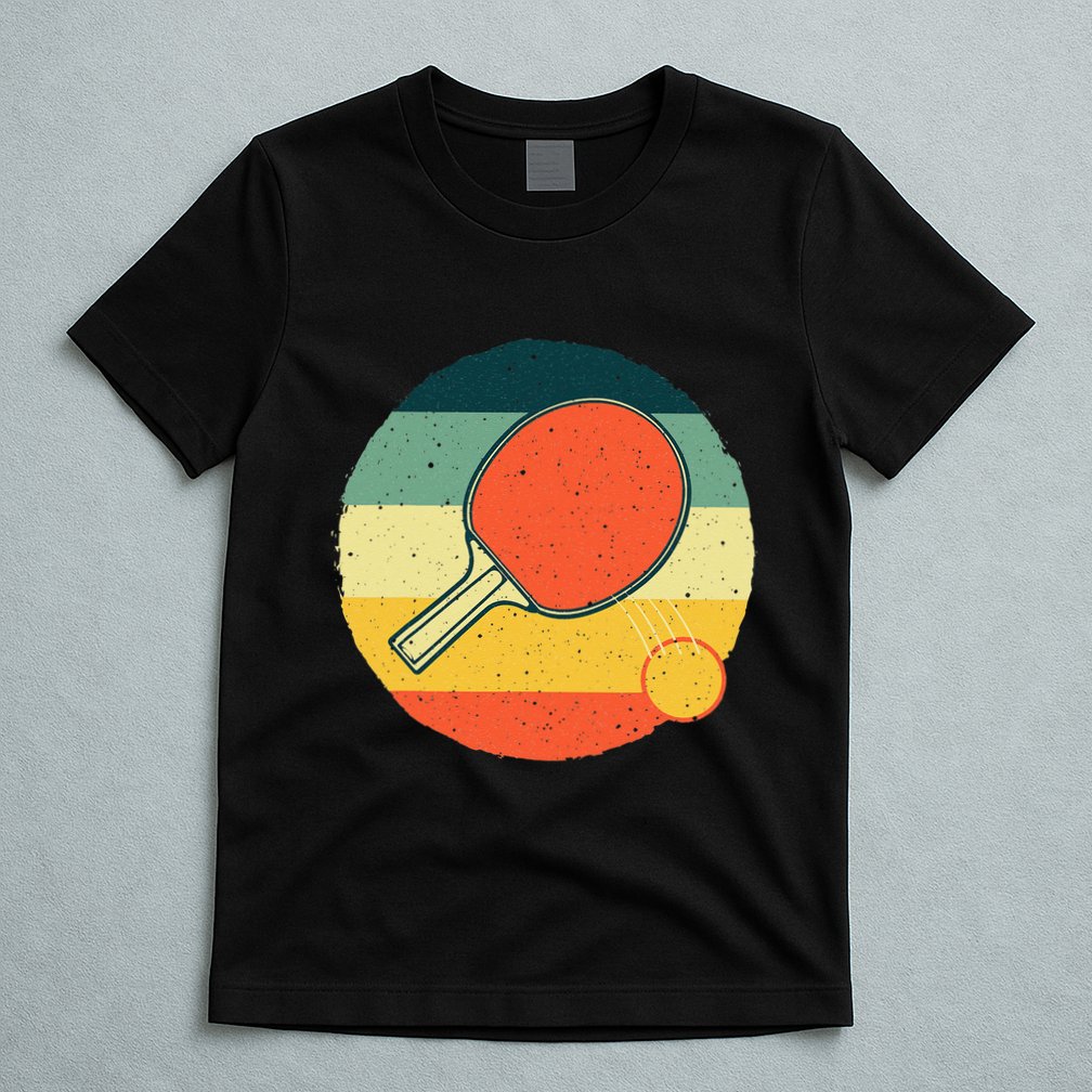 Funny Table Tennis Design For Men Women Ping Pong Players T-Shirt