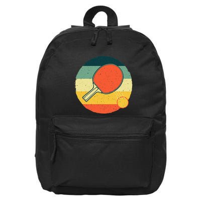 Funny Table Tennis Design For Men Women Ping Pong Players 16 in Basic Backpack