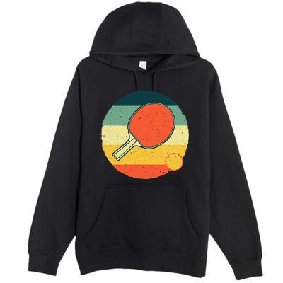 Funny Table Tennis Design For Men Women Ping Pong Players Premium Pullover Hoodie
