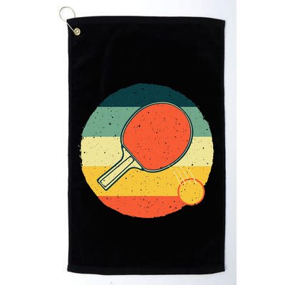 Funny Table Tennis Design For Men Women Ping Pong Players Golf Towel