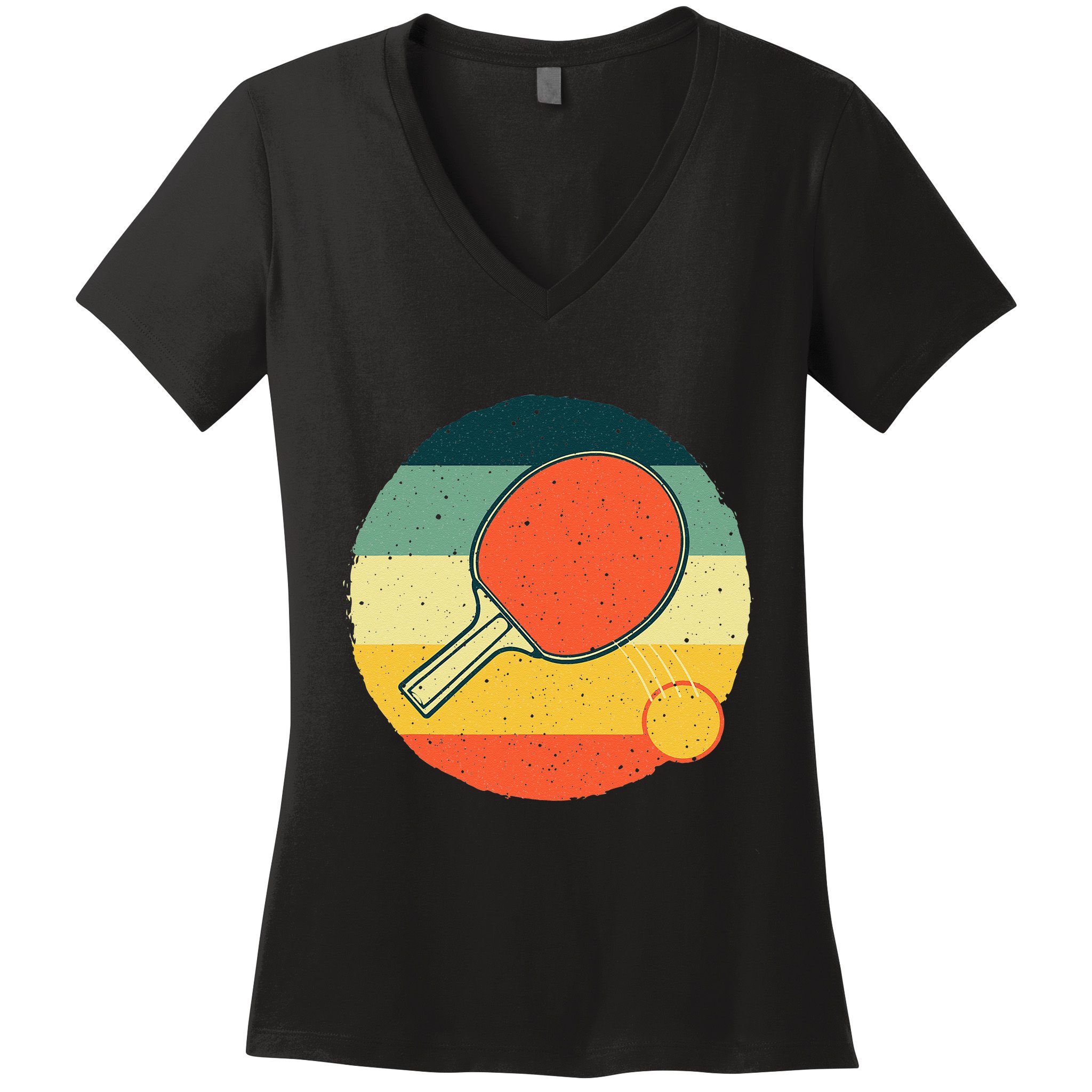 Funny Table Tennis Design For Men Women Ping Pong Players Women's V-Neck T-Shirt