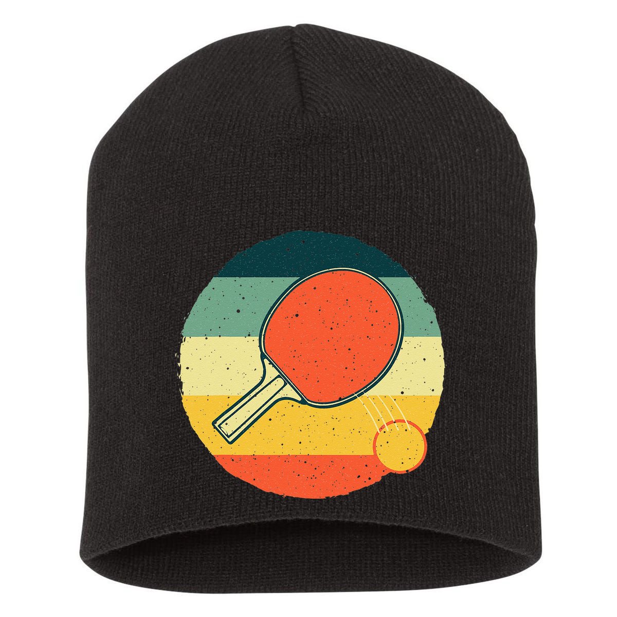 Funny Table Tennis Design For Men Women Ping Pong Players Short Acrylic Beanie