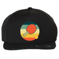 Funny Table Tennis Design For Men Women Ping Pong Players Wool Snapback Cap