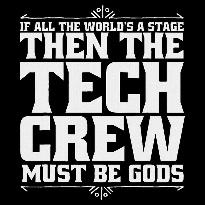 Funny Theater Tech Crew Stage Crew Backpack