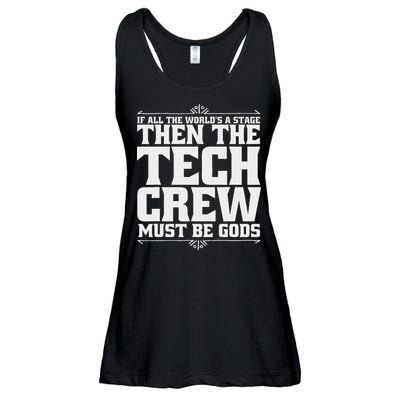 Funny Theater Tech Crew Stage Crew Ladies Essential Flowy Tank