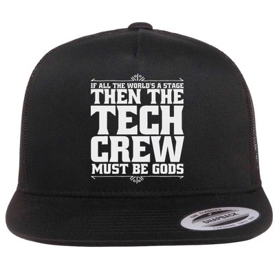 Funny Theater Tech Crew Stage Crew Flatbill Hat