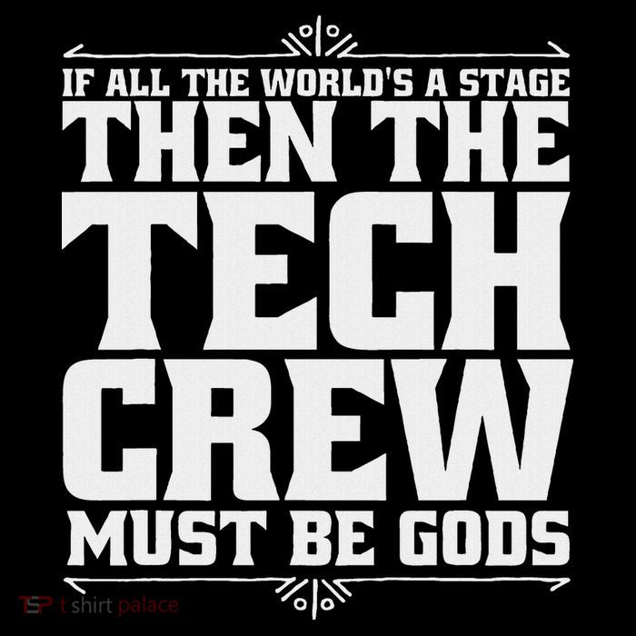 Funny Theater Tech Crew Stage Crew Flatbill Hat
