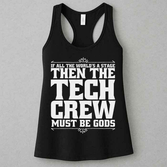 Funny Theater Tech Crew Stage Crew Womens Tank Top