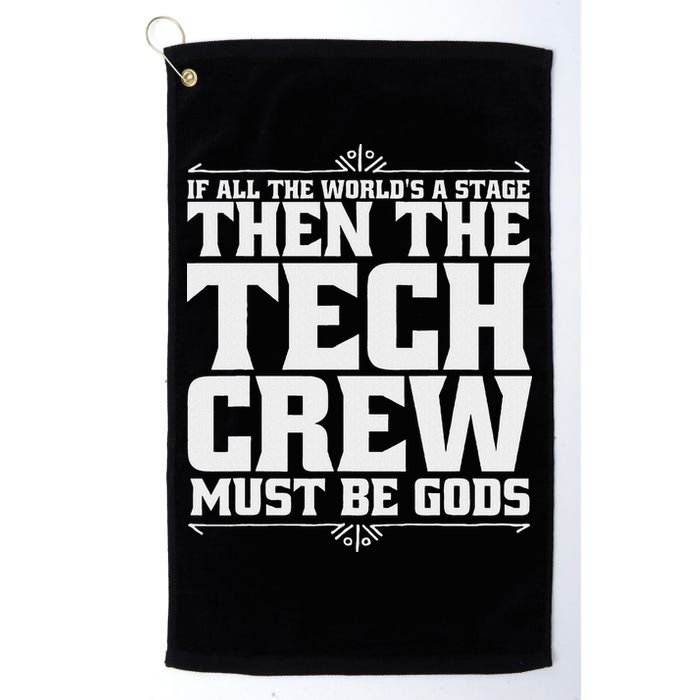 Funny Theater Tech Crew Stage Crew Golf Towel