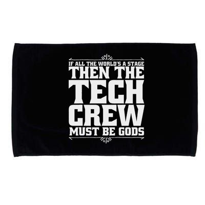 Funny Theater Tech Crew Stage Crew Microfiber Hand Towel