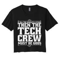 Funny Theater Tech Crew Stage Crew Crop Top